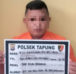 Polsek Tapung Kampar Tangkap Pelaku Dugaan Penipuan Modus Jual Buah Sawit