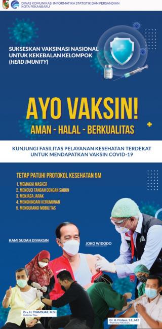 Mau Vaksin, Ini Jadwal Syarat dan Tempat Vaksinasi Covid-19 di Pekanbaru