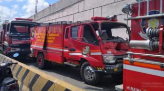 Dua Unit Mobil Damkar Pekanbaru Tabrakan Beruntun, 1 Petugas Patah Tulang