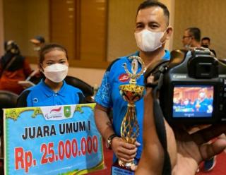 Sabet 35 Medali Emas, Kampar Juara Umum Seleksi Provinsi Pekan Paralympic Nasional Papua 2021