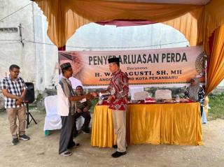 Wan Agusti Laksanakan Penyebarluasan Perda Kota Pekanbaru Nomor 4 Tahun 2021