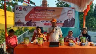 Ketua DPRD Pekanbaru Sabarudi Sosper di Kelurahan Mentangor