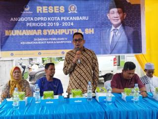 Reses Munawar di Kelurahan Air Dingin, Masalah Banjir Masih Menjadi Keluhan Warga