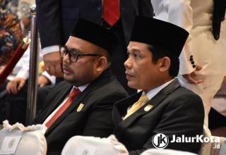 Ketua Fraksi Golkar dan Calon Pimpinan Definitif DPRD Pekanbaru Hadiri Pelantikan Pimpinan DPRD Riau